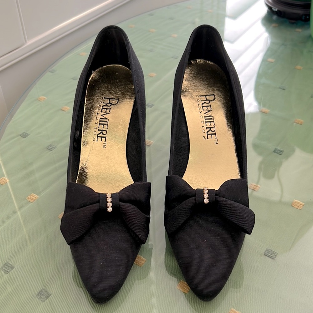 Vintage black shoes by Premiere Collection.